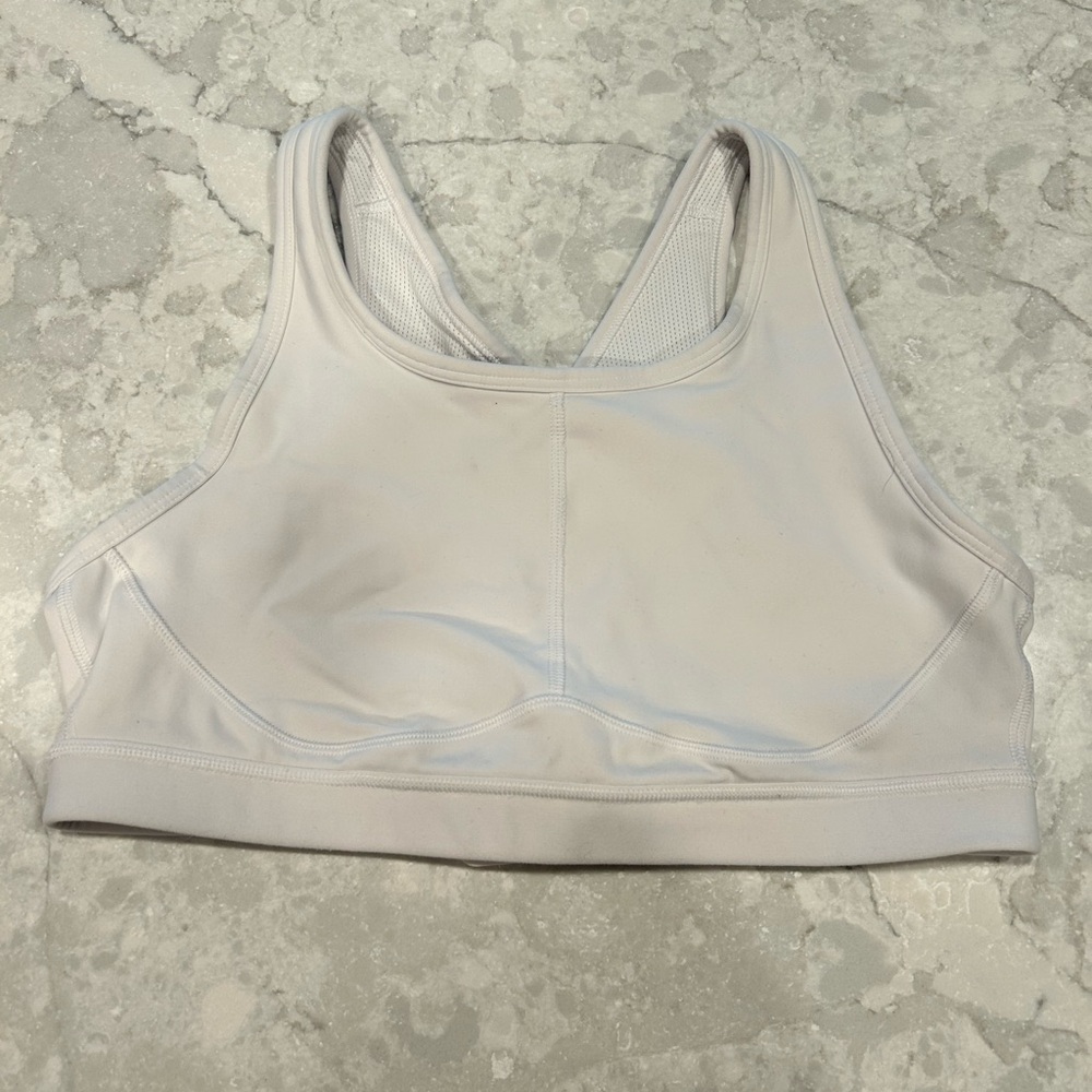 Athleta White Triple Dare Sports Bra